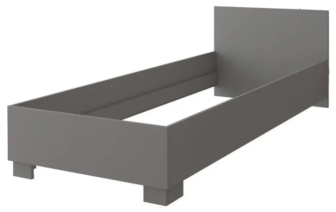 Posteľ OMEGA 90x200 sivá