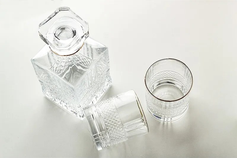 BOHEMIA PRESTIGE ELEGANTE PLATIN WHISKY SADA 1+6 KS
