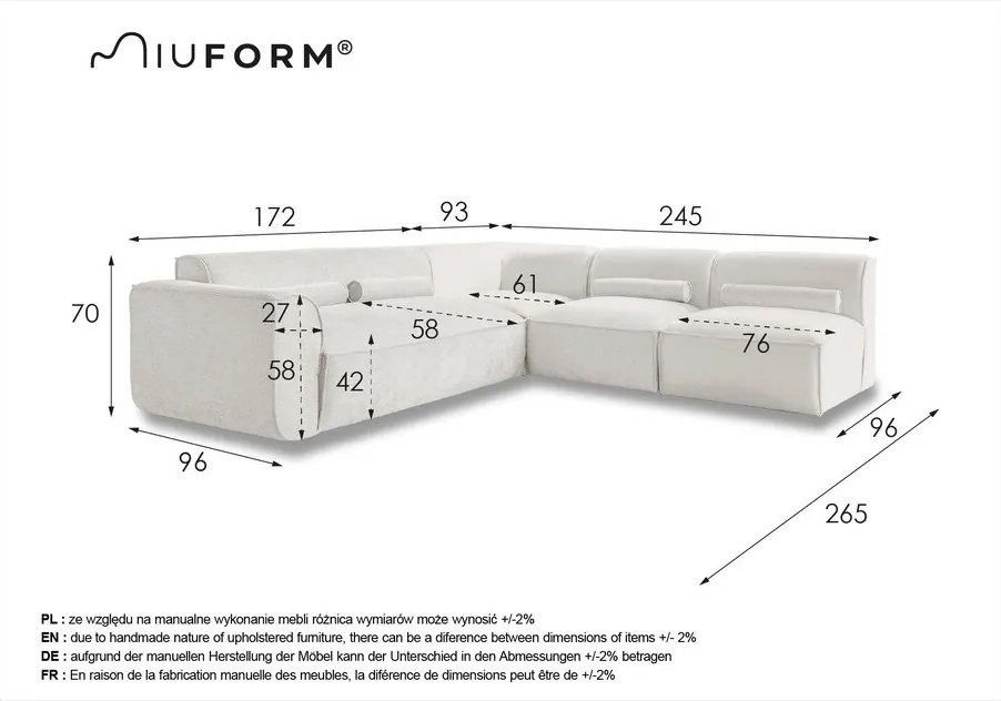 Svetlozelená rohová pohovka (pravý roh) Flex Felix – Miuform