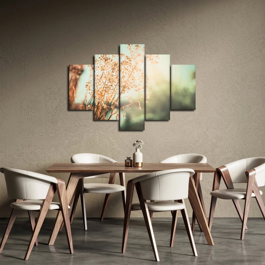 Obraz - Rastliny po daždi (150x105 cm)