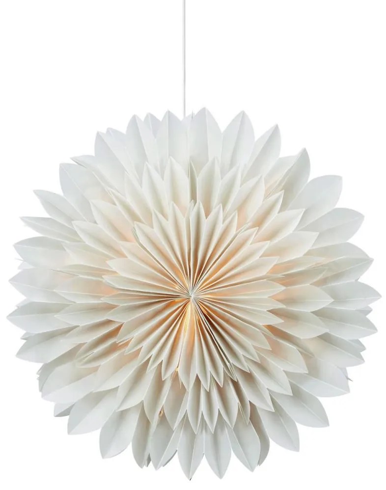 Markslöjd 705841 - Vianočná dekorácia SOLINA 1xE14/25W/230V pr. 60 cm biela