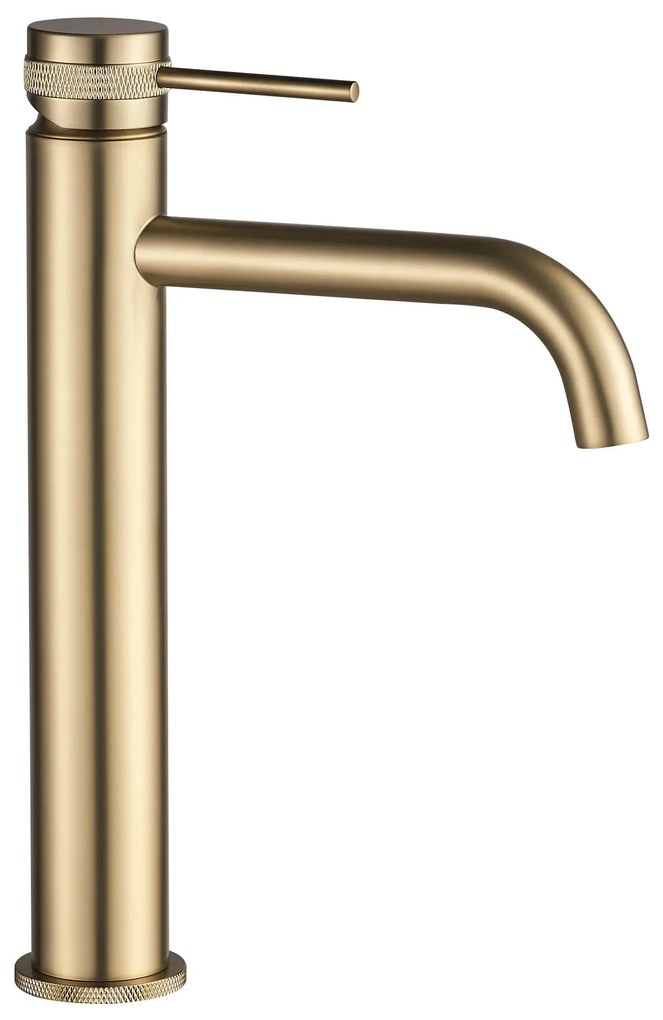 Rea Lungo Grip, vysoká umývadlová batéria h-280, zlatá matná, REA-B6896