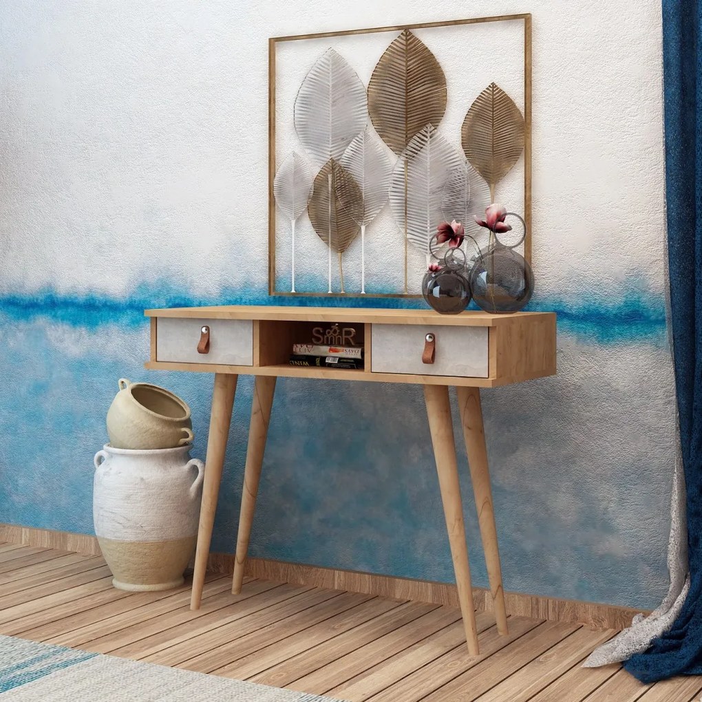 Konzolový stolík Lawen 100 cm dub přírodní