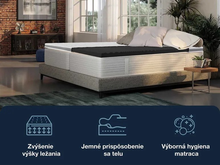 Hn8 Schlafsysteme 7-zónový vrchný matrac z gélovej peny Dynamic Soft Comfort (160 x 200 cm) (100331936)