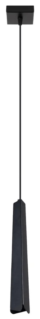 Závesné svietidlo Prysm, 1x čierne kovové tienidlo