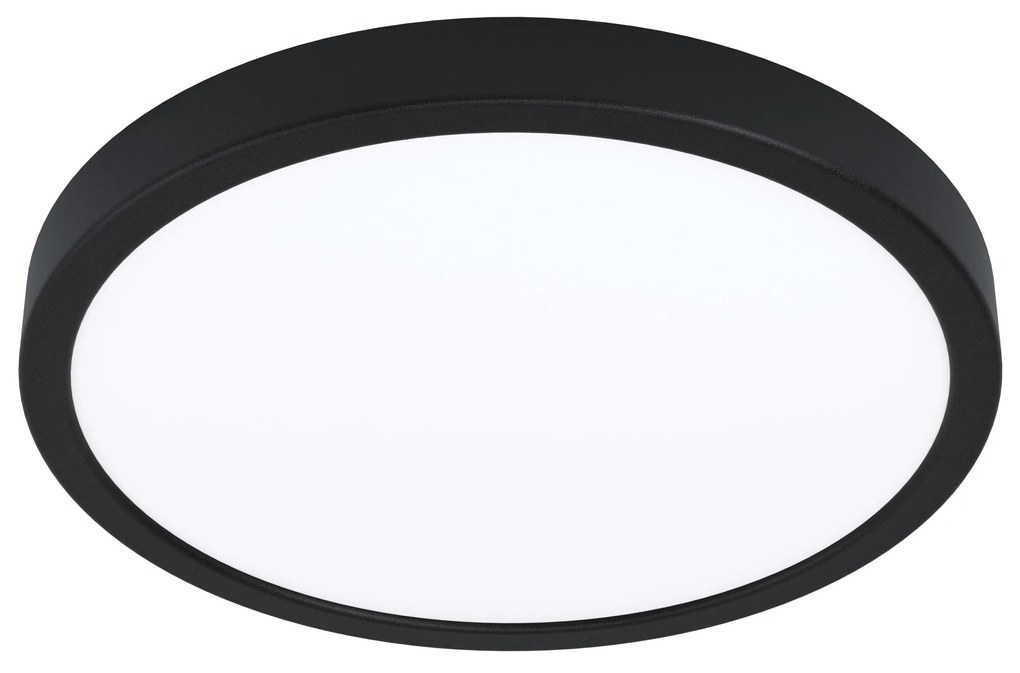 EGLO LED stropné chytré svietidlo FUEVA-Z, 19,5 W, teplá biela-studená biela, 28,5 cm, okrúhle, čierne