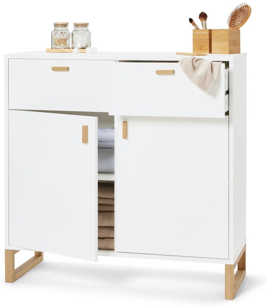 Odkladacia skrinka s 2 zásuvkami a 2 dvierkami