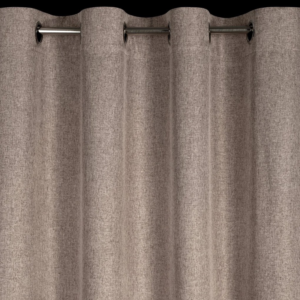 ZÁVES NA KRÚŽKOCH ADELINA 140X250 CM HNEDÁ