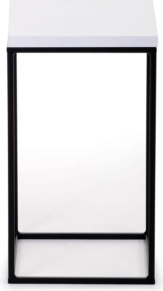 STOJAN NA KVETINÁČ BASICLOFT 40X24X24 CM ČIERNA/BIELA