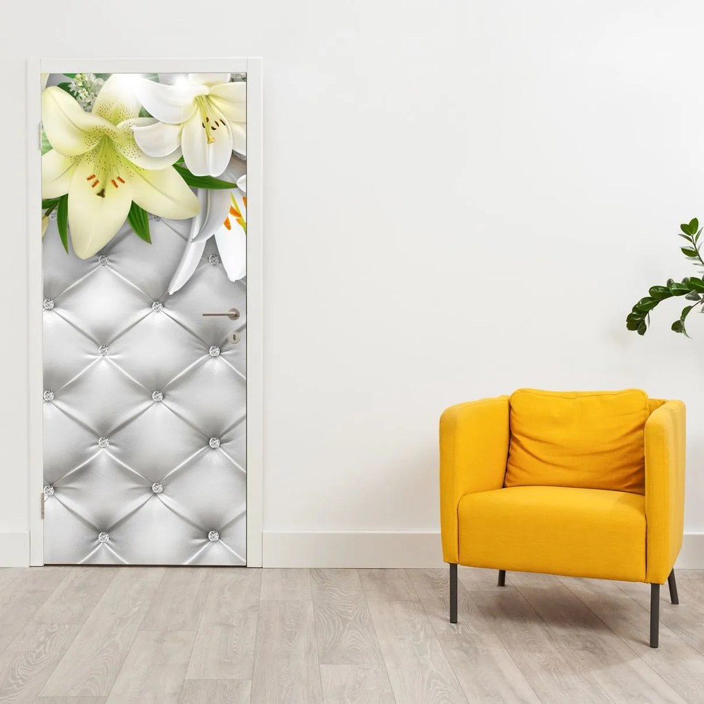 Fototapeta na dvere - Kvety ľalií (95x205cm)