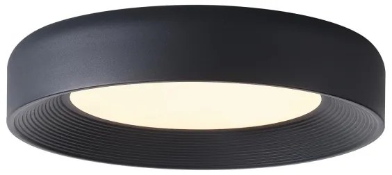 LED Stropné svietidlo LED/40W/230V 3000K čierna pr. 50 cm