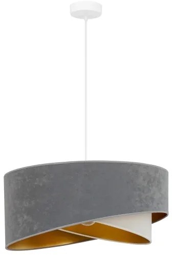 Brilagi - LED Luster na lanku LYRA 1xE27/15W/230V šedá/krémová/zlatá