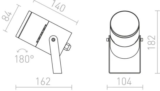 RED - Design Rendl - R11754 - LED Vonkajšie svietidlo ROSS LED/9W/230V IP65