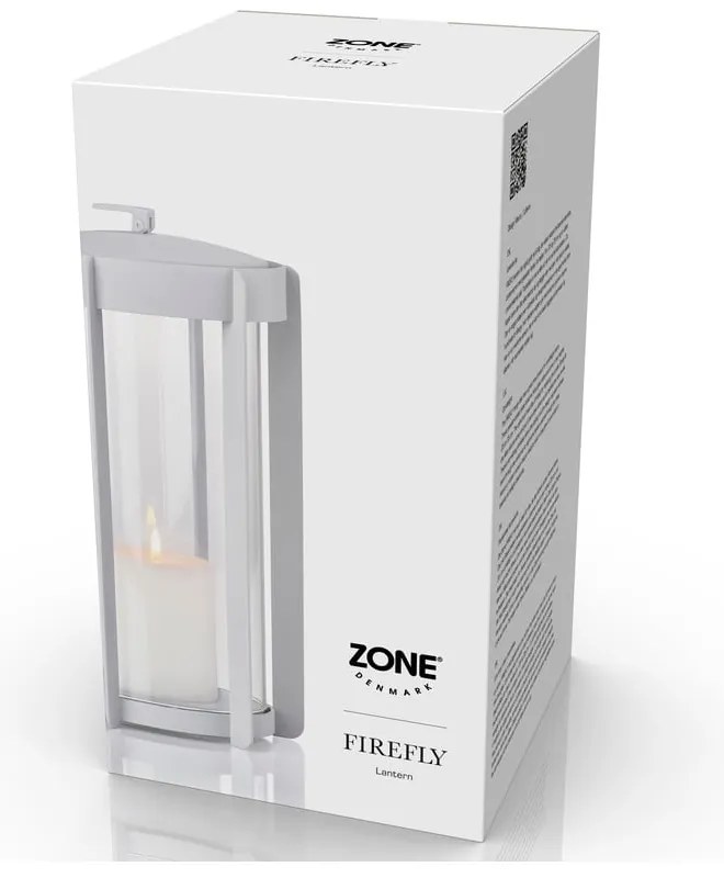 Svetlosivý LED lampáš na USB (výška 25 cm) Firefly – Zone