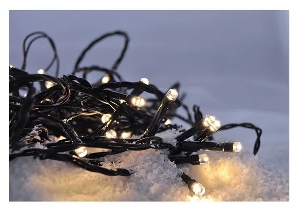 Solight 1V07-WW-LED Vianočná vonkajšia reťaz 400xLED/8 funkcií 25 m IP44 teplá biela