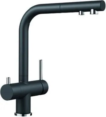 Blanco Fontas-S II drezová batéria s vyťahovacou sprškou čierna 526158