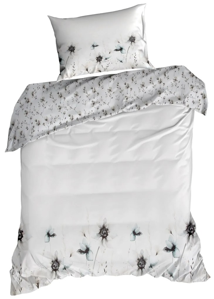 SATÉNOVÉ OBLIEČKY PREMIUM22 200X220 CM, 2 KS 70X80 CM KVETY