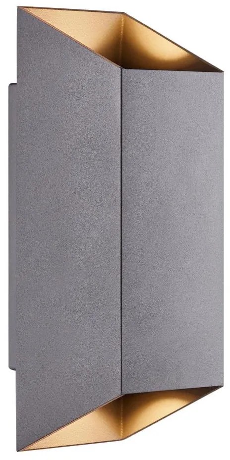 Nordlux - Vonkajšie nástenné svietidlo NICO 2xGU10/35W/230V IP54 antracit