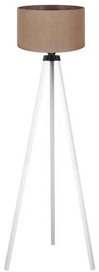 Duolla - Stojacia lampa 1xE27/60W/230V pr. 44 cm hnedá/biela