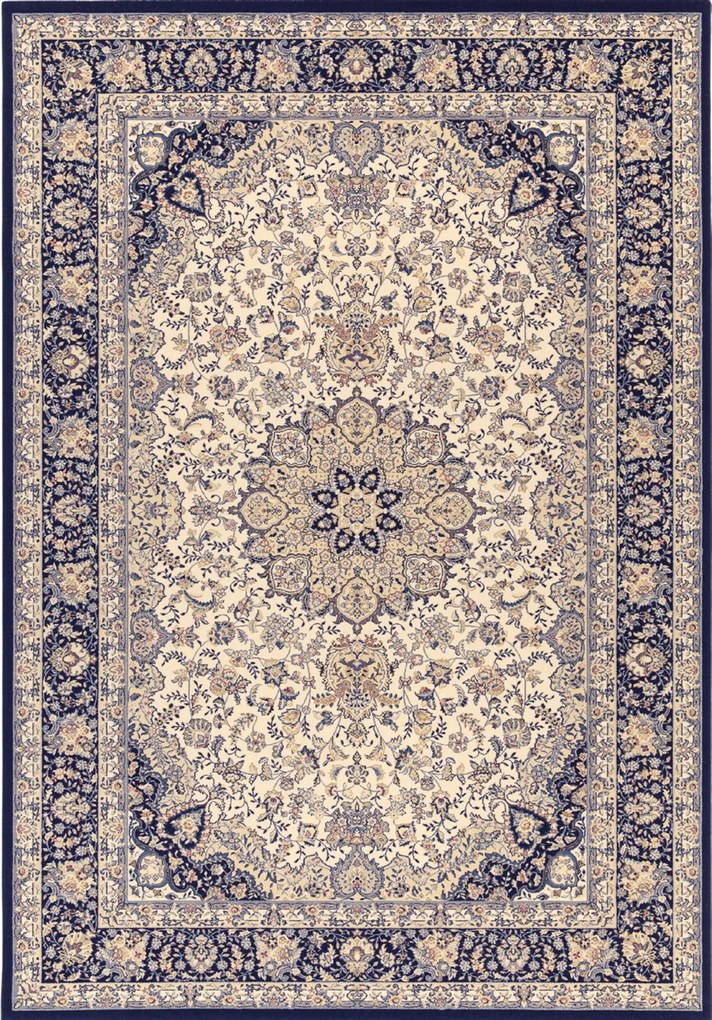 Osta, Kusový koberec Diamond 7252 100, 140x200, modrá, chodba / predsieň