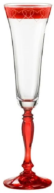 Bohemia Crystal Poháre na šampanské Victoria Love 40727/K0106/180ml (s