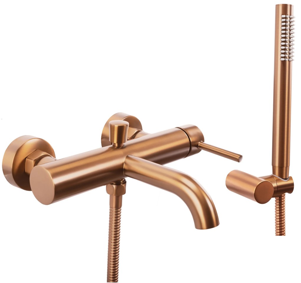 Rea Lungo, vaňová batéria s ručnou sprchovou súpravou, medená matná, REA-B1115