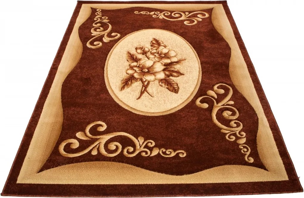 TA Koberec 8300A HNEDÁ ANTOGYA Rozmer: 110x265 cm