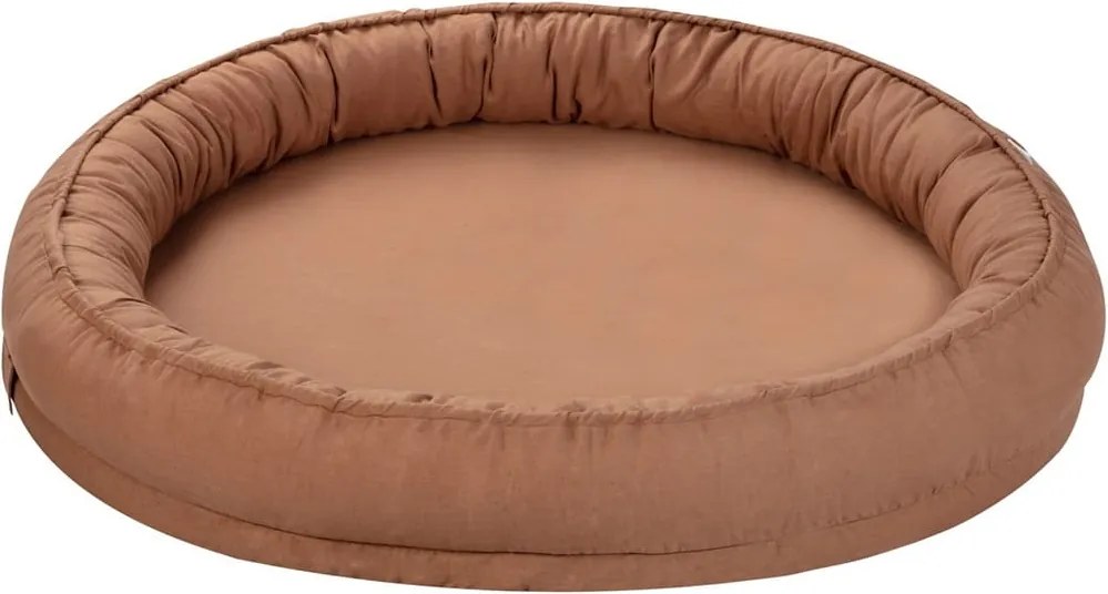 Ľanové hniezdo pre deti čokoládová