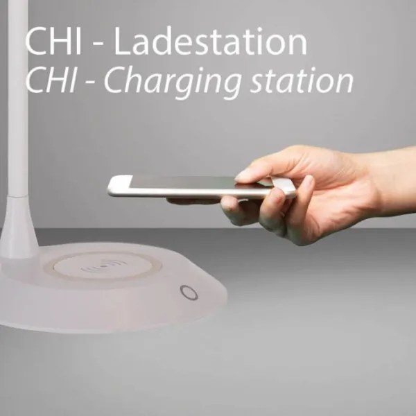 JUST LIGHT. 14414-16 -LED stmievateľná stolná lampa s nabíjaním PUCKI LED/4,5W/230V biela