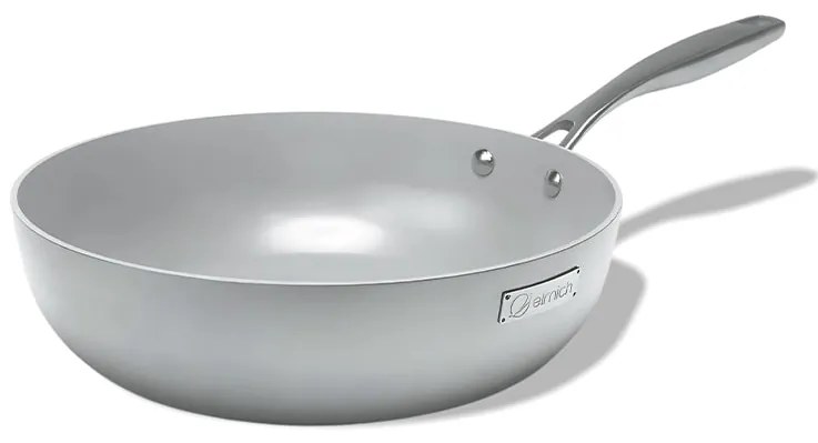 Elmich Nepriľnavá nerezová Wok panvica Tria Ceramic s keramickým povrchom Ø 28 cm
