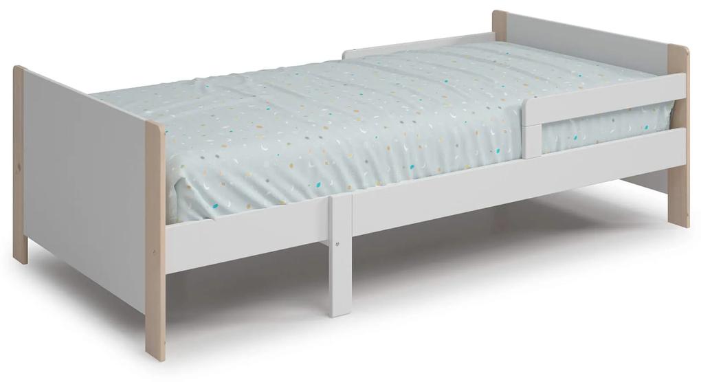 Rastúca detská posteľ liwia 90 x 140 (190) cm biela MUZZA