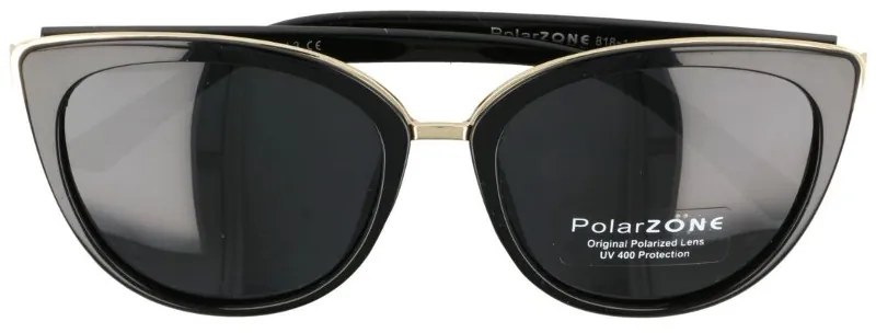 Polarzone Čierne dámske elegantné polarizačné okuliare "Geisha" 787775197