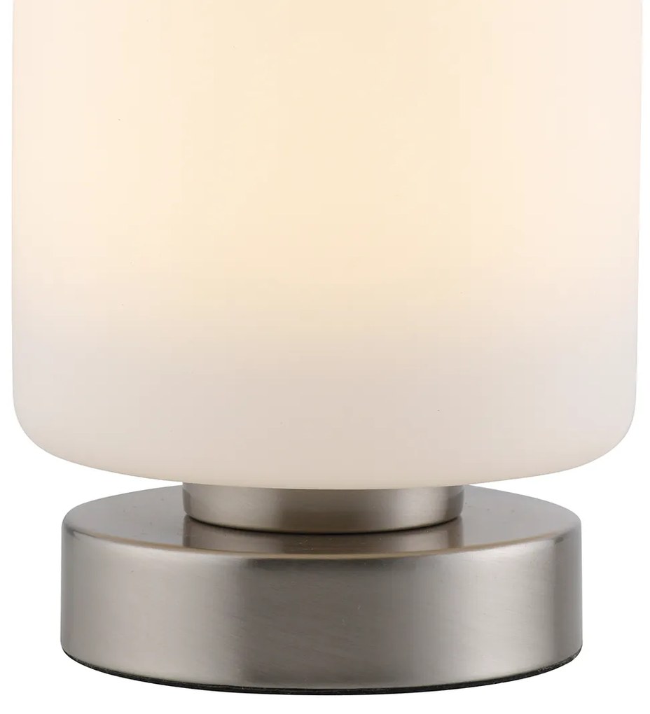 Stolná lampa z ocele vrátane LED s 3-stupňovým stmievačom s dotykovým ovládaním - Mirko