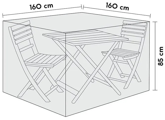 Sensum Ochranný obal na sedaciu súpravu, 160 × 160 × 85 cm