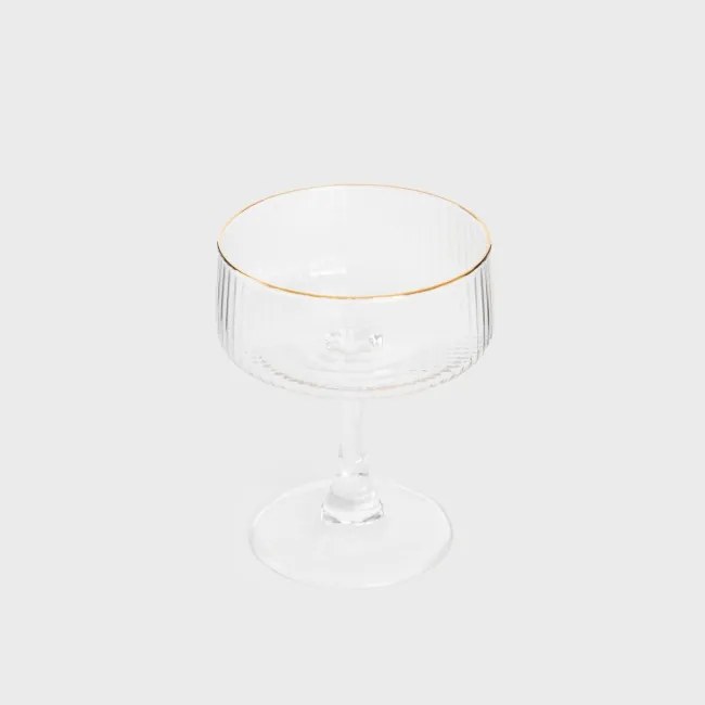 Pohár LYNN so zlatým okrajom 725791 240 ml