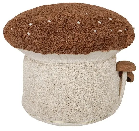 Detský puf v krémovo-tehlovej farbe Boletus – Lorena Canals