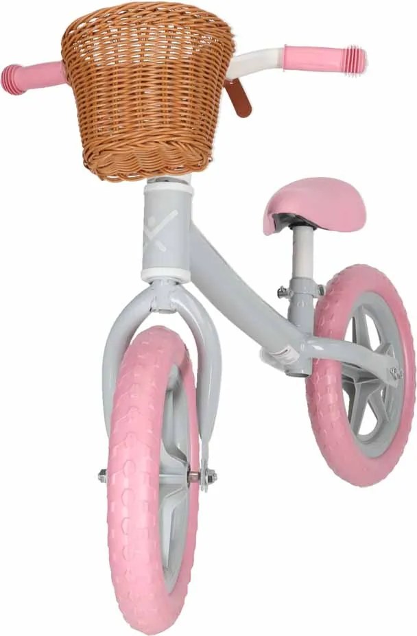 KIK Trike Fix Balance detské odrážadlo s košíkom, ružové