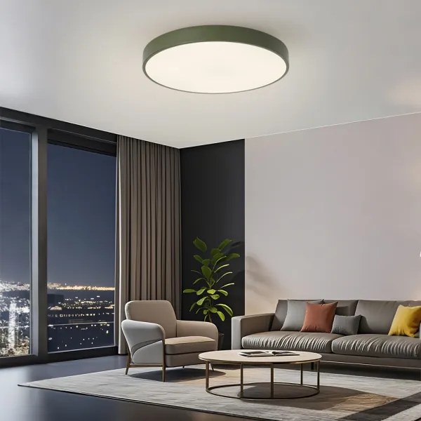 Brilagi - LED stmievateľné stropné svietidlo POOL LED/60W/230V 3000-6000K 60 cm zelené s diaľkovým ovládaním