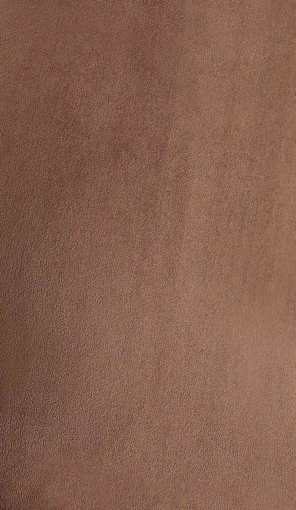 Jedálenská stolička Lewes - zamat - Hnedá