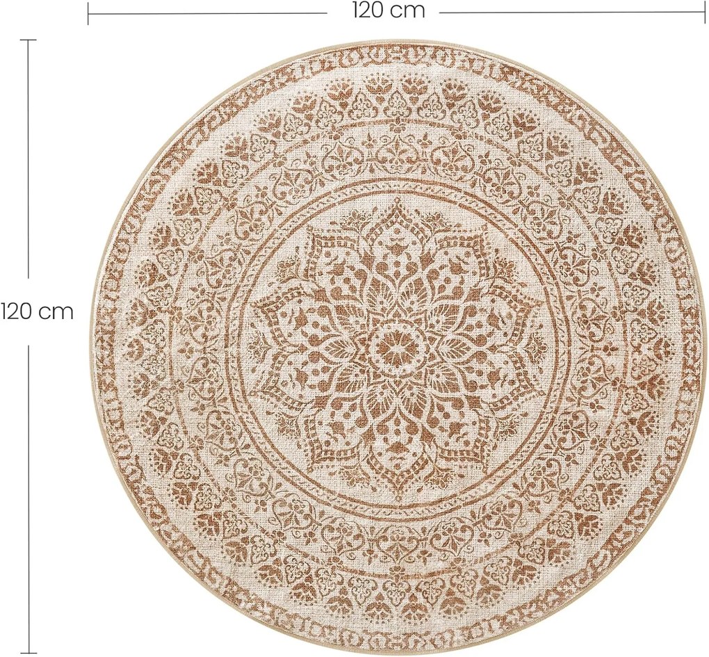Kulatý koberec ORIENT 120 cm cappuccino