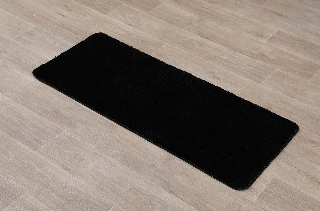TENDANCE Predložka do kúpeľne Marlet, 50x120 cm, čierna