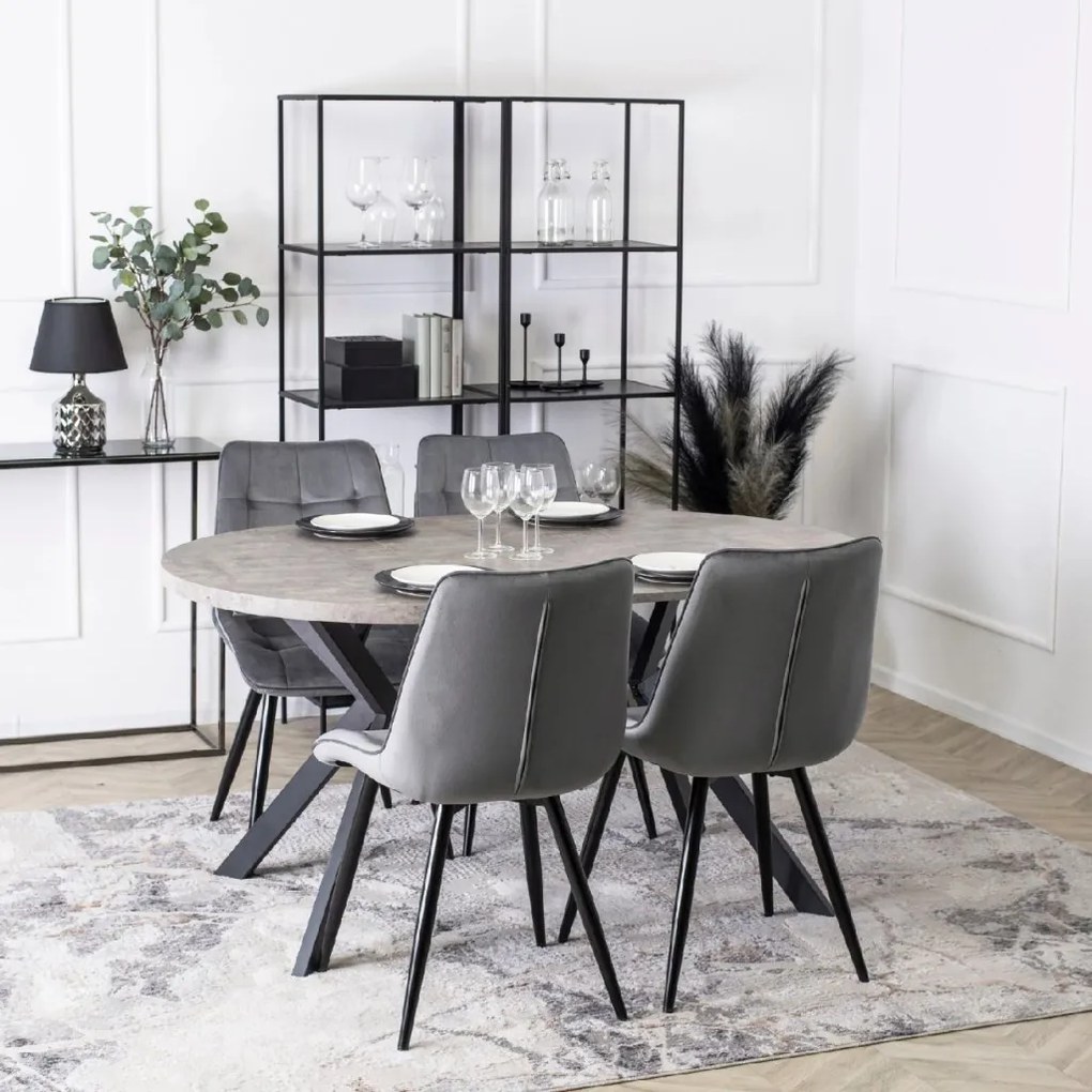 PROXIMA.store - Okrúhly stôl LUKAS FARBA: biela, FARBA NÔH: drevo