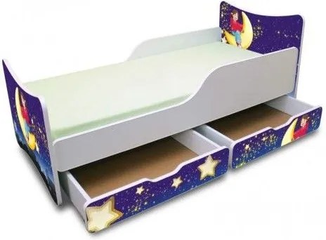 MAXMAX Detská posteľ 180x80 cm so zásuvkou - NOČNÝ LET 180x80 pre dievča ÁNO