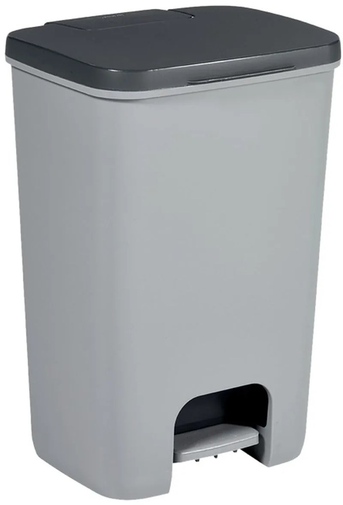 CURVER ESSENTIALS 40L Odpadkový kôš, antracit/silver 00760-686