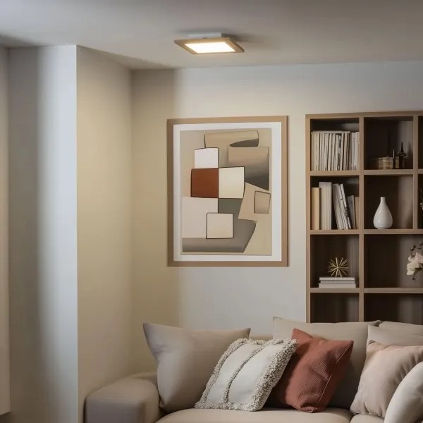 Brilagi - LED Stropné svietidlo SLIMFRAME WOOD LED/25W/230V 34x34 cm hnedá