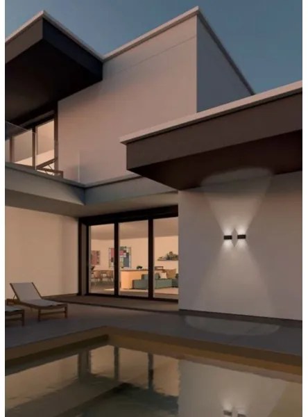 Redo 90226 - LED Vonkajšie nástenné svietidlo FABO LED/6W/230V 3000K IP54 šedá