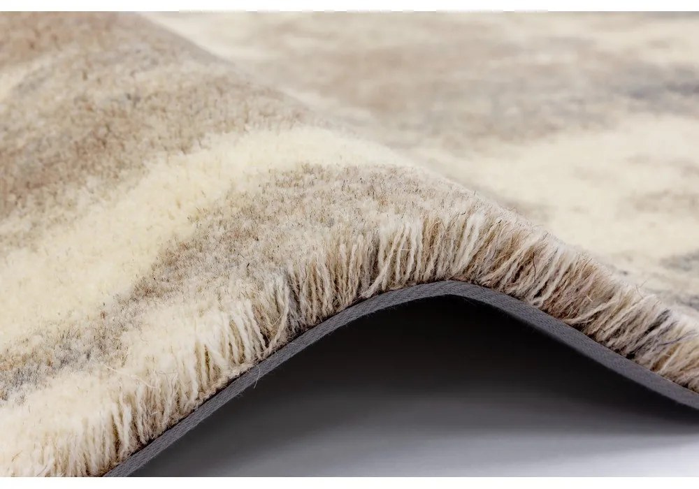Sivo-béžový vlnený koberec 200x300 cm Niagara graphite – Agnella