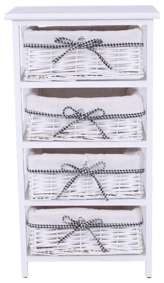 Tempo Kondela Komoda Ruby biela, 73 cm