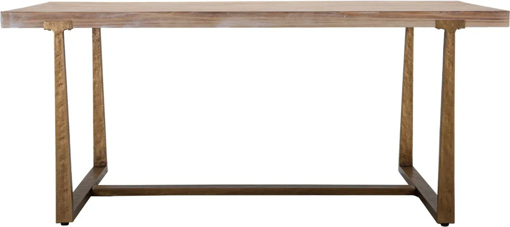 Jedálenský stôl Ankara 180 cm hnedý/zlatý