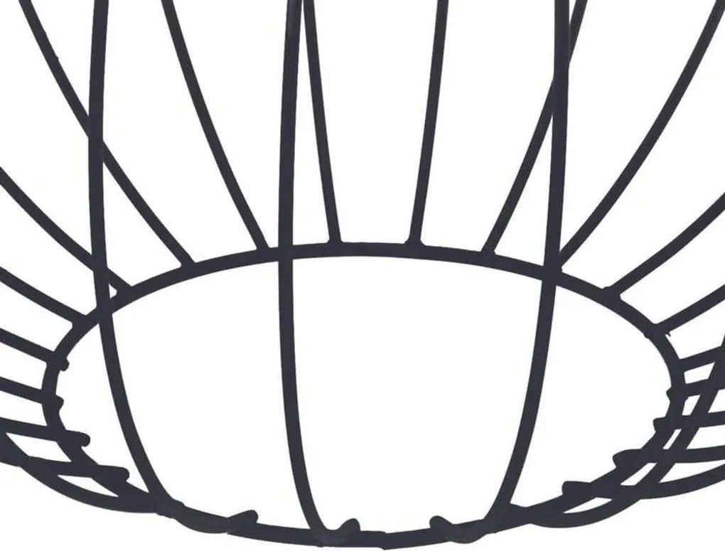 Závesná stropná lampa Loft 30 cm, čierna